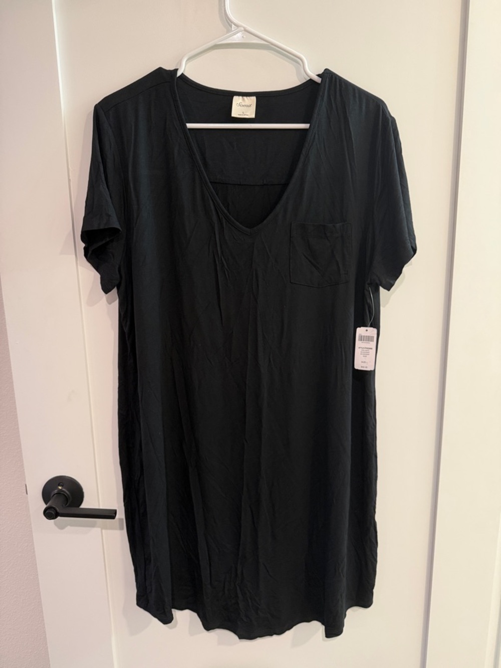 NWT! Soma Black Cool Nights Sleepshirt